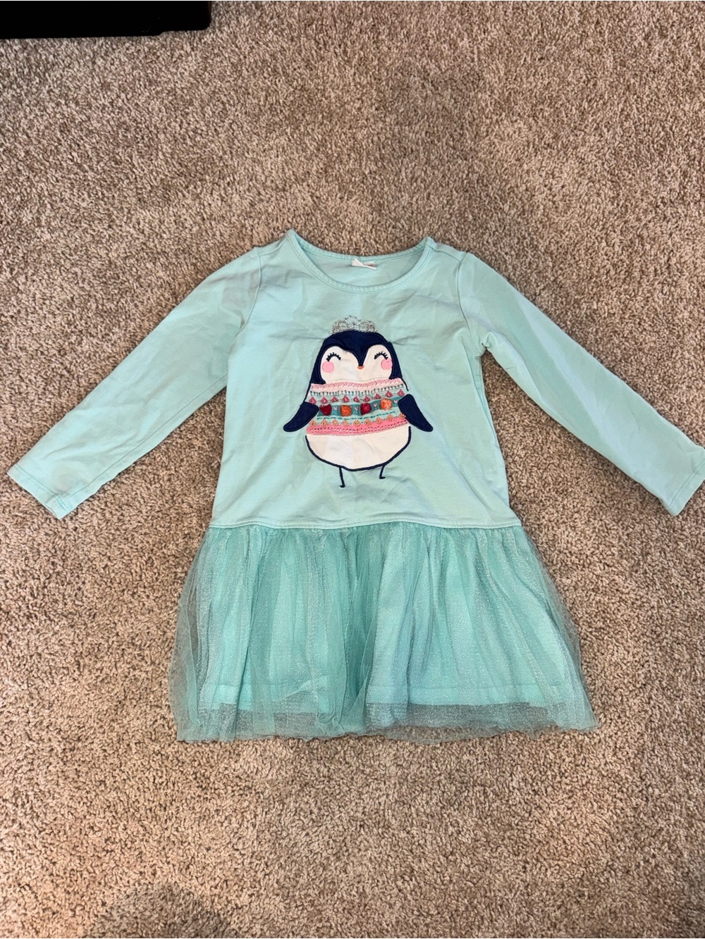 Gymboree Mint Green Penguin Top - Girls